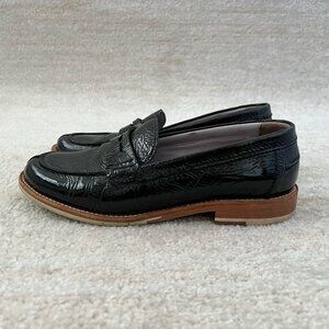 Johnston & Murphy Black Patent Leather Loafers Shoes 6.5